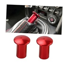 Turn Knob Drift Button, 2 Pcs E-Brake Handle Handbrake Emergency Cover, Red