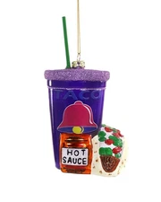 Cody Foster & Co. Fast Food Taco Ornament Multicolor