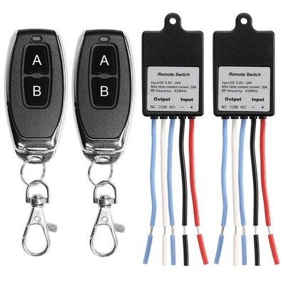 QIACHIP Mini Wireless Remote Control Switch DC 6V 12V 24V 1CH Channel RF Relay