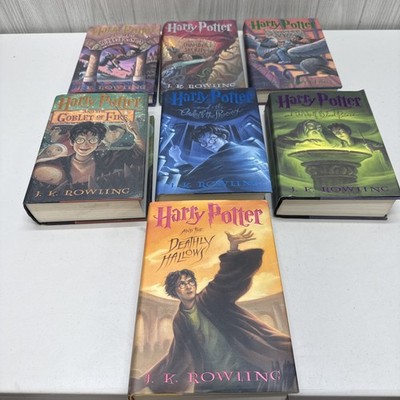 Harry Potter HARDCOVER Book Set 1-7 Complete First American Edition *READ*