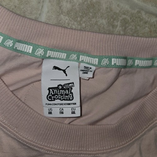Puma x Animal Crossing Pink Graphic T-shirt Men's 2XL - Picture 3 of 9