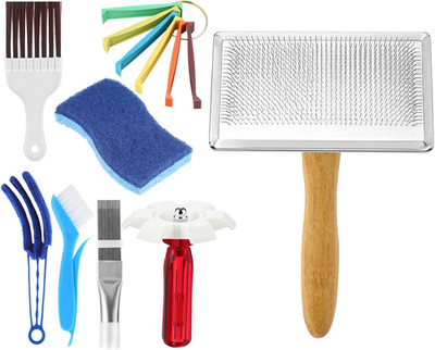 8 Pcs Air Conditioning Fin Cleaner Set HVAC Coil Cleaning Brush Kit