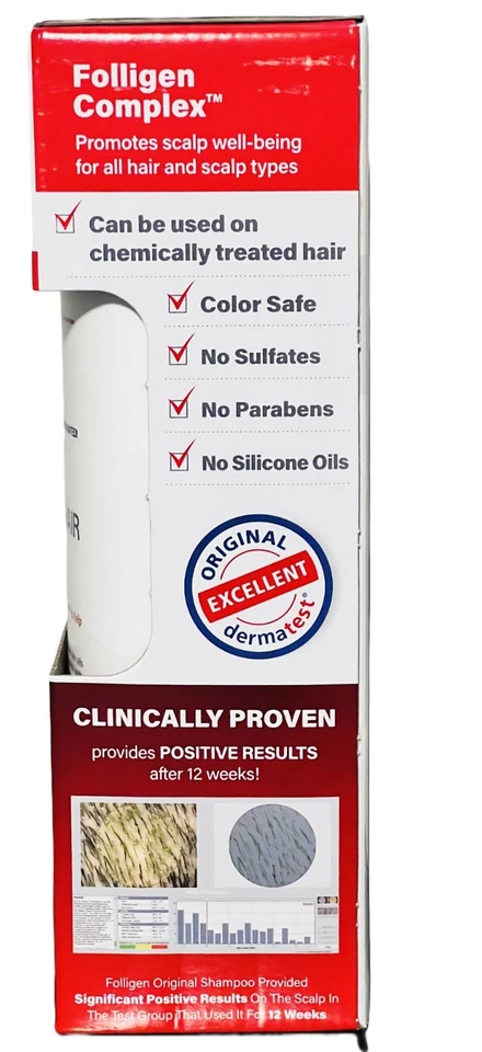 Dr. FORHAIR Folligen Original Shampoo, 2 Pack 25.36 fl oz (750ml x 2) - Image 2 of 4