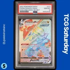 2021 POKEMON SWSH EVOLVING SKIES #217/203 RAYQUAZA VMAX SECRET RARE PSA 10