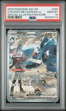STEVEN'S METAGROSS EX 2026 POKEMON ME: ASCENDED HEROES SIR HOLO #289/217 PSA 10