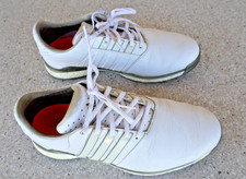 adidas Tour360 Boost White Leather Spikeless Golf Shoes. Men's 10