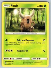 Pinsir 4/214 Uncommon Lost Thunder Pokemon Heavily Played