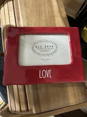 Rae Dunn LOVE red 4x6 Picture Photo Frame