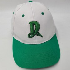 Dayton Dragons Hat Adjustable White Green MiLB Baseball Logo Cotton Casual Men