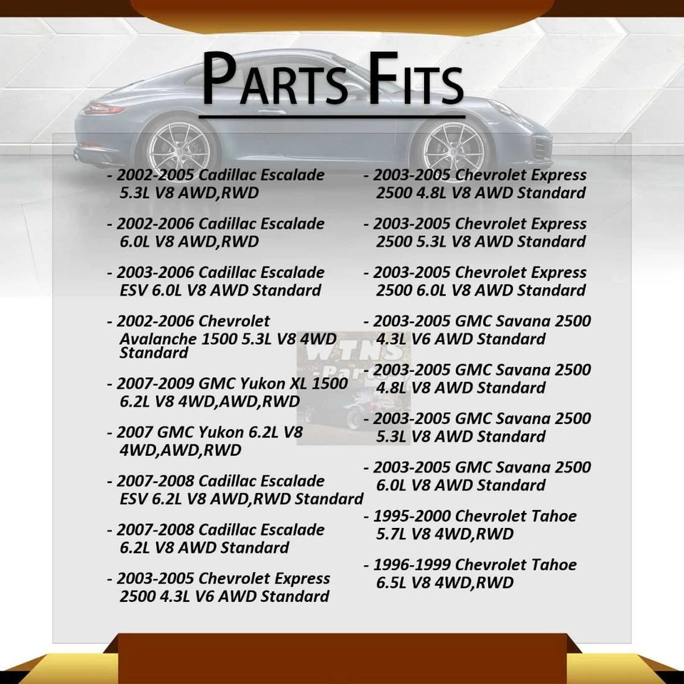 4x GMB U-Joints Front Rear Shaft All Joints For GMC Yukon 6.5L 4WD RWD 1996-1997 - Image 3 of 4