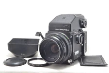 [Exc+5] Zenza Bronica ETR w/AE Prism Finder 220 Film Back 75mm f/2.8 Lens #7254