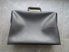 Alter geräumiger Aktenkoffer, Aktentasche, Kunstleder, vermutlich 1960er