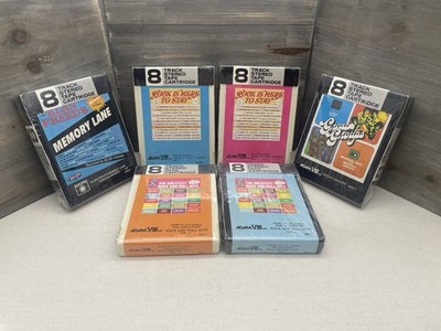Lot Of 6 - 8 Track Early Rock 1950-1960's UNTESTED - UNOPENED Collectables