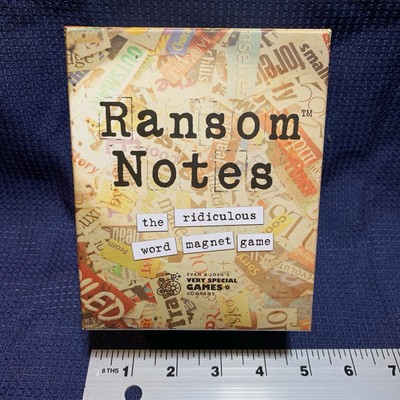 Ransom Notes - Word Magnet Party Game - Complete - 2021 - New - Free Shipping