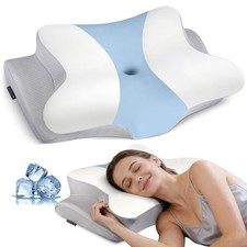 Ergonomic Cervical Pillow for Neck Pain Relief - Cooling Memory Foam