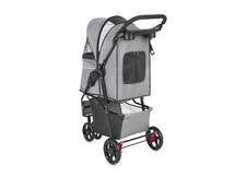 EveryYay Collapsible Pet Stroller, 33'' L X 18'' W X 38'' H, Grey