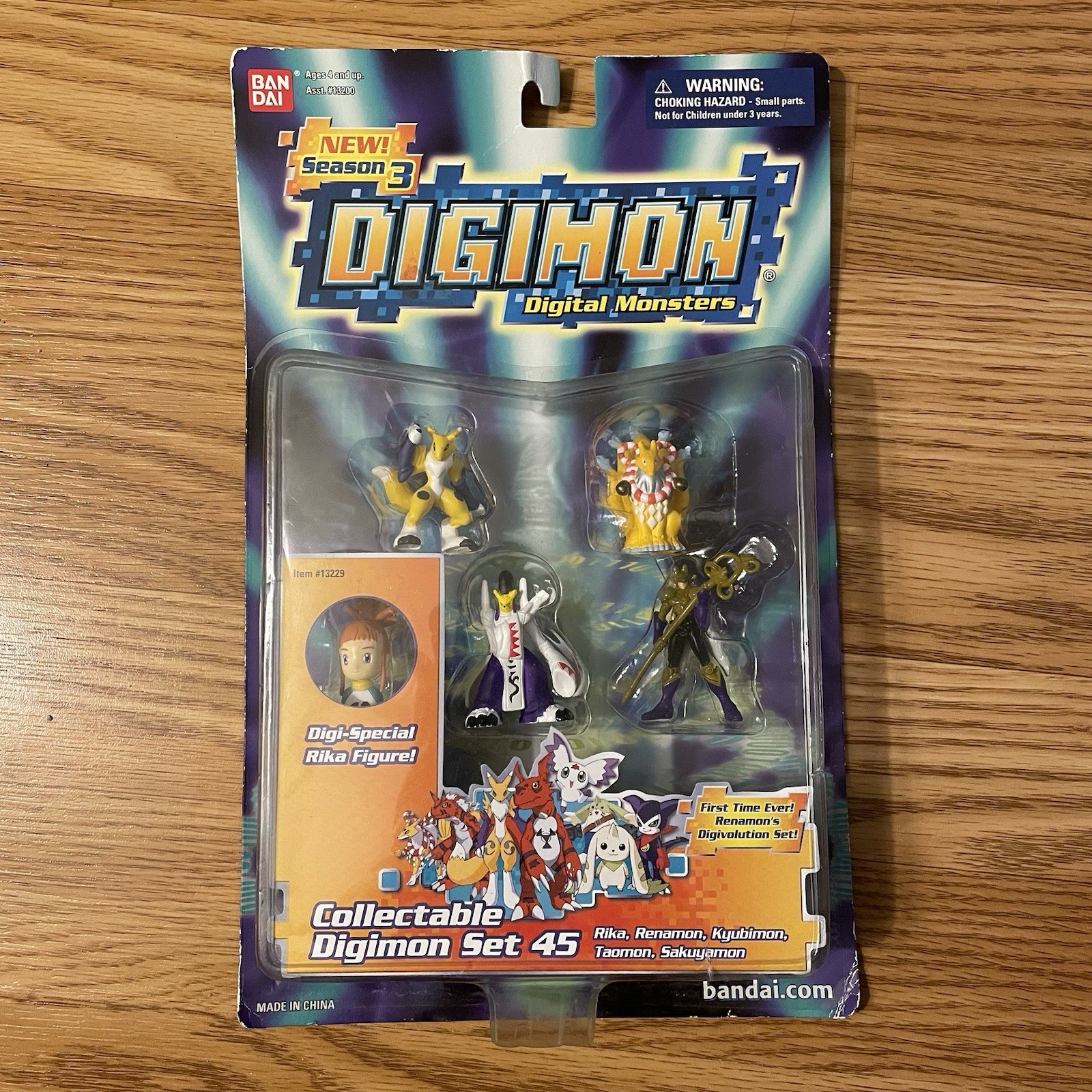 Juego de minifigura de PVC vintage de bandai digimon temporada 3 temporada 45 y Rika
