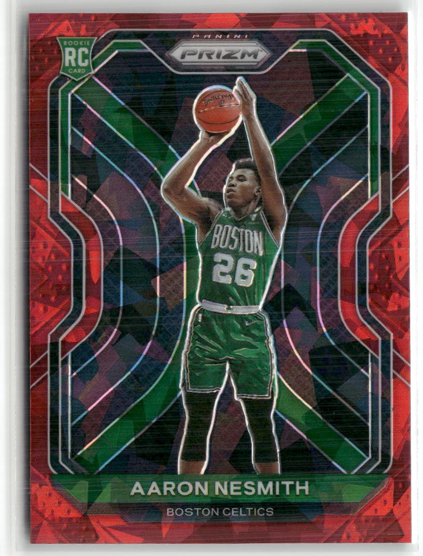 2020-21 Panini Prizm #282 Aaron Nesmith Red Ice Prizms RC PACERS ☘️P27