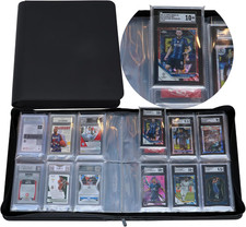 Slab Binder, Holds 60 Slabs, 6-Pocket Graded Card Binder for SGC, BGS, HGA and G