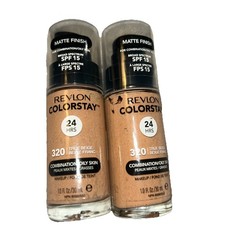 Revlon Colorstay 24Hr Makeup Combination/Oily Skin 320 True Beige Foundation-2pk