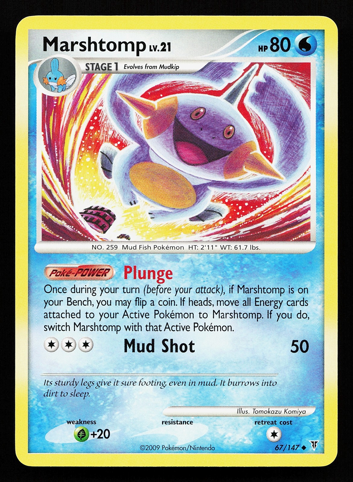 Marshtomp 67/147 Uncommon Supreme Victors Pokémon Card