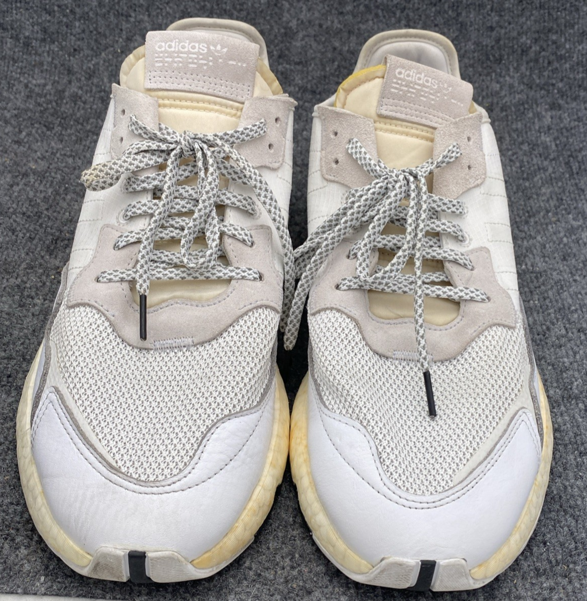 SAOLA Adidas Nite Jogger 'Cloud White' Sneakers Uomo Taglia 14 EE6255