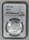 Morgan Silver Dollar 1902-O  MS64 White Gem/Flawless/Undergraded?