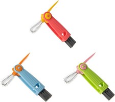3 in 1 Cup Lid Cleaning Brush Set, Multifunctional Bottle  Crevice Cleaner 3PCS