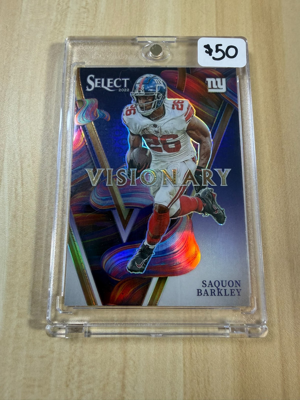 2022 Panini Select Saquon Barkley Visionary SSP Case Hit #VIS-9