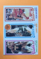 1980-81 Topps - Larry Bird, Junior Bridgeman, Ron Brewer #198-31-146 (RC) NM