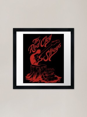 The Red Clay Strays Red Logo 2025 F Gerahmtes Wandbild Poster Leinwanddruck Bild
