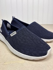 Adidas Cloudfoam Lite Racer Blue Lace Mesh Slip On Women s Shoe Sz 10 AC8476