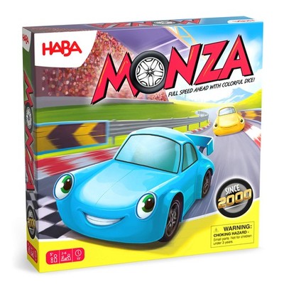 HABA Monza Car Racing Board Game   Color Matching Strategy Family Board Games