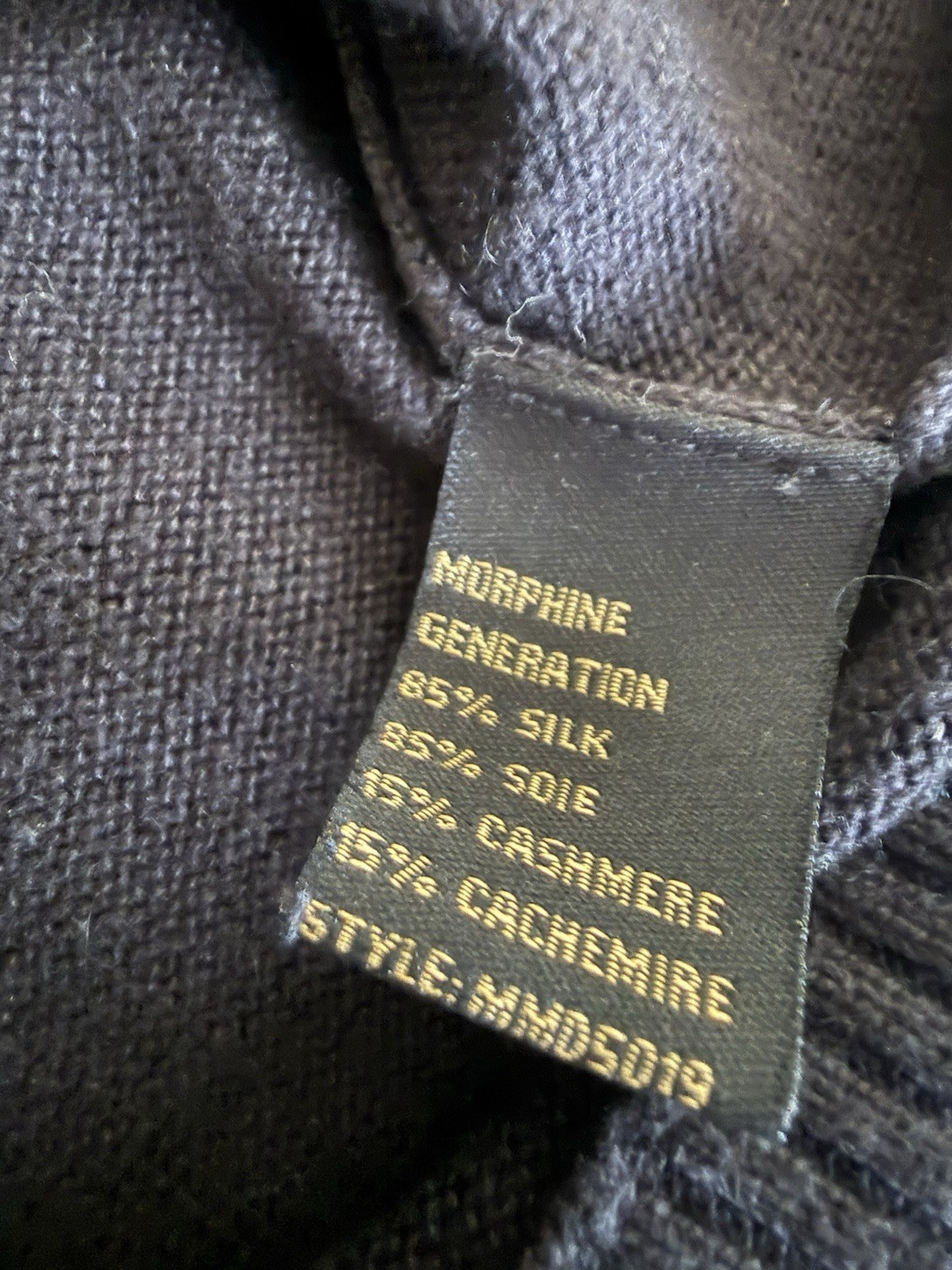 morphine generation silk cashmere distressed vint… - image 3