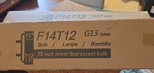 Fluorescent light bulb 15 Inch F14. T12-WW. G13 Base- 2 Boxes Of 2 Lot Of 4 W3