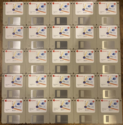 Vintage Apple Macintosh OS 7.6/7.6.1 on 27 Floppy Disks In Good Working Order