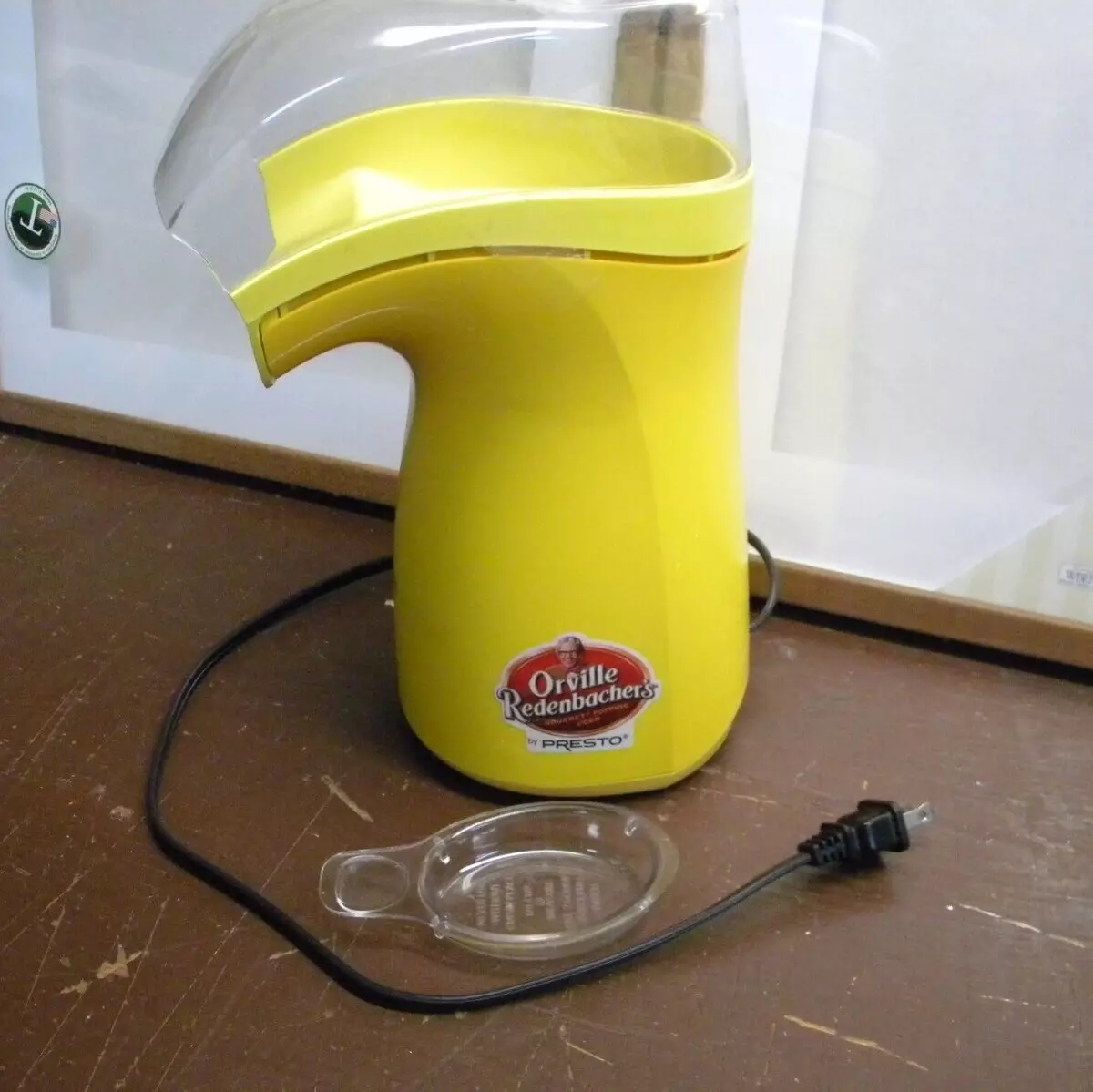 Yellow ORVILLE REDENBACHER'S HOT AIR POPCORN POPPER 0484201