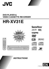 JVC HR-XV31E VCR Owners Instruction Manual Reprint