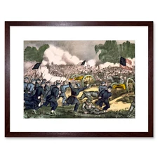 War American Civil Battle Gettysburg USA Framed Wall Art Print