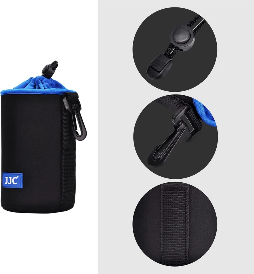 JJC Drawstring Neoprene Camera Lens Pouch Case Lens Bag For DSLR/Mirrorless - Image 4 of 4