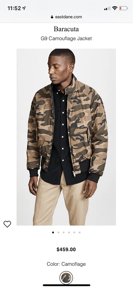 Chaqueta Bomber Reversible Camuflaje Baracuta G9 AGOTADA RARA Foto 3 de 4