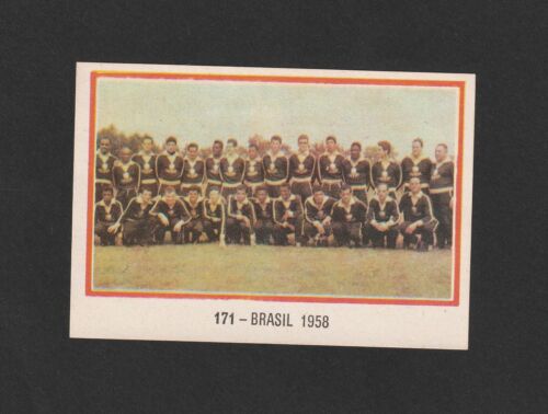 1970s Brazil 1958 WORLD CHAMPIONS card #171 Vintage issue MINT VF+++ PELE ! - Picture 1 of 2