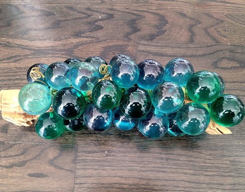 Gran ramo de uvas Lucite vintage en madera a la deriva único retro años 60 70 - Imagen 7 de 12