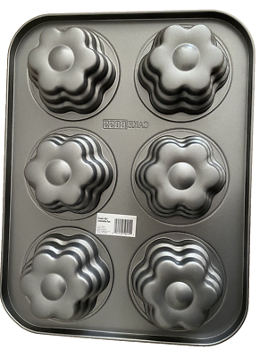 Cake Boss Flower Girl Cakelette Pan New No Stick Opening