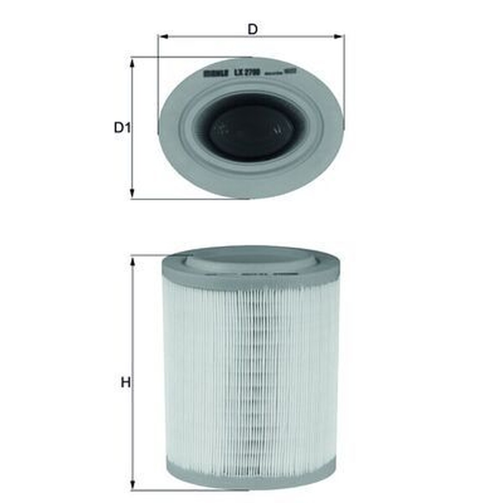 Mahle Air Filter LX2790 fits Alfa Romeo Brera 159 - Genuine Part