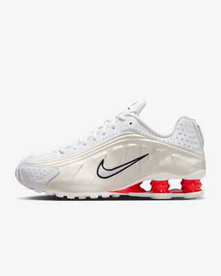 23cm 白 赤 ナイキ ショックス R4 レディース SHOX AR3565-103 Nike Shox R4 White Phantom Picante Red White (Women's