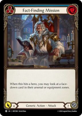 3x Flesh and Blood Fact-Finding Mission (Blue) MST208 Common Regular NM 