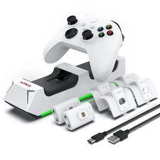 Dual Charging Dock with 2 Rechargeable Batteries for Xbox Series X/S and One