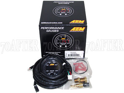 AEM 30-0302 X-Series Electronic 300F/150C Water Temperature Gauge Meter