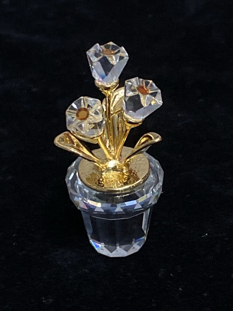 SWAROVSKI CRYSTAL MEMORIES CLASSICS FLOWER POT 9460 000 075 SWAROVSKI CRYSTAL MEMORIES CLASSICS FLOWER POT 9460 000 075